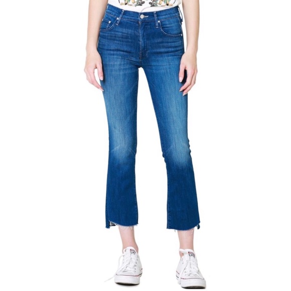 Mother Insider Crop Step Fray Hem, Second Thyme Around, Stretch Jeans - Picture 2 of 15